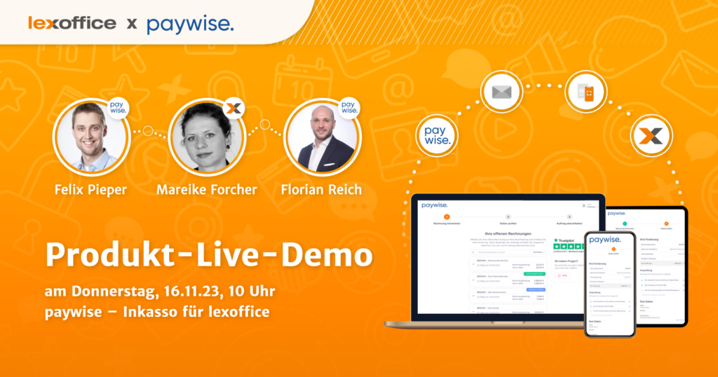 Webinar: paywise – Inkasso für lexoffice featured image